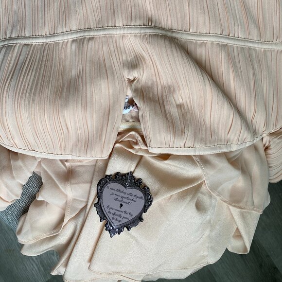 Boutique 1861 Pink Chiffon Off-Shoulder Dress – Size XL, NWT - Picture 14 of 14